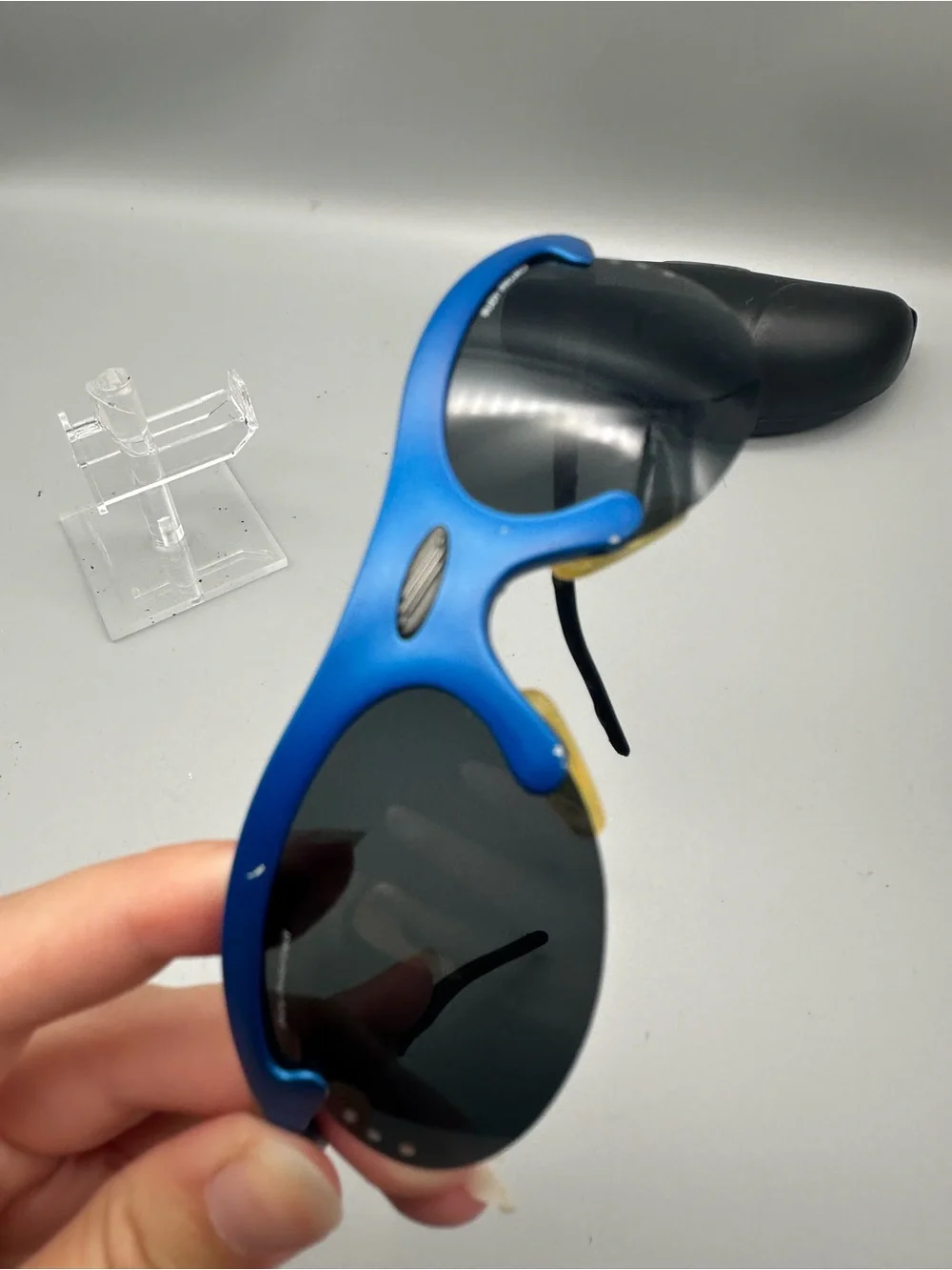 Rudy Project Skeey Uno Sunglasses Blue Silver Polarized Made in Italy SN 440723